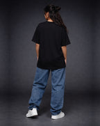 1-Pure Black Solid Oversized