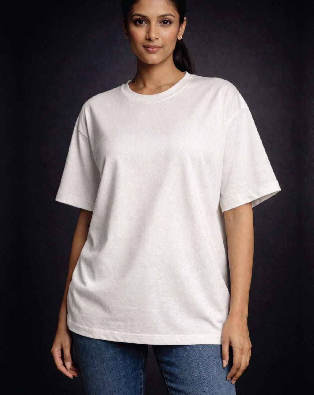 2-Urban White Solid Oversized