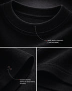 1-Pure Black Solid Oversized