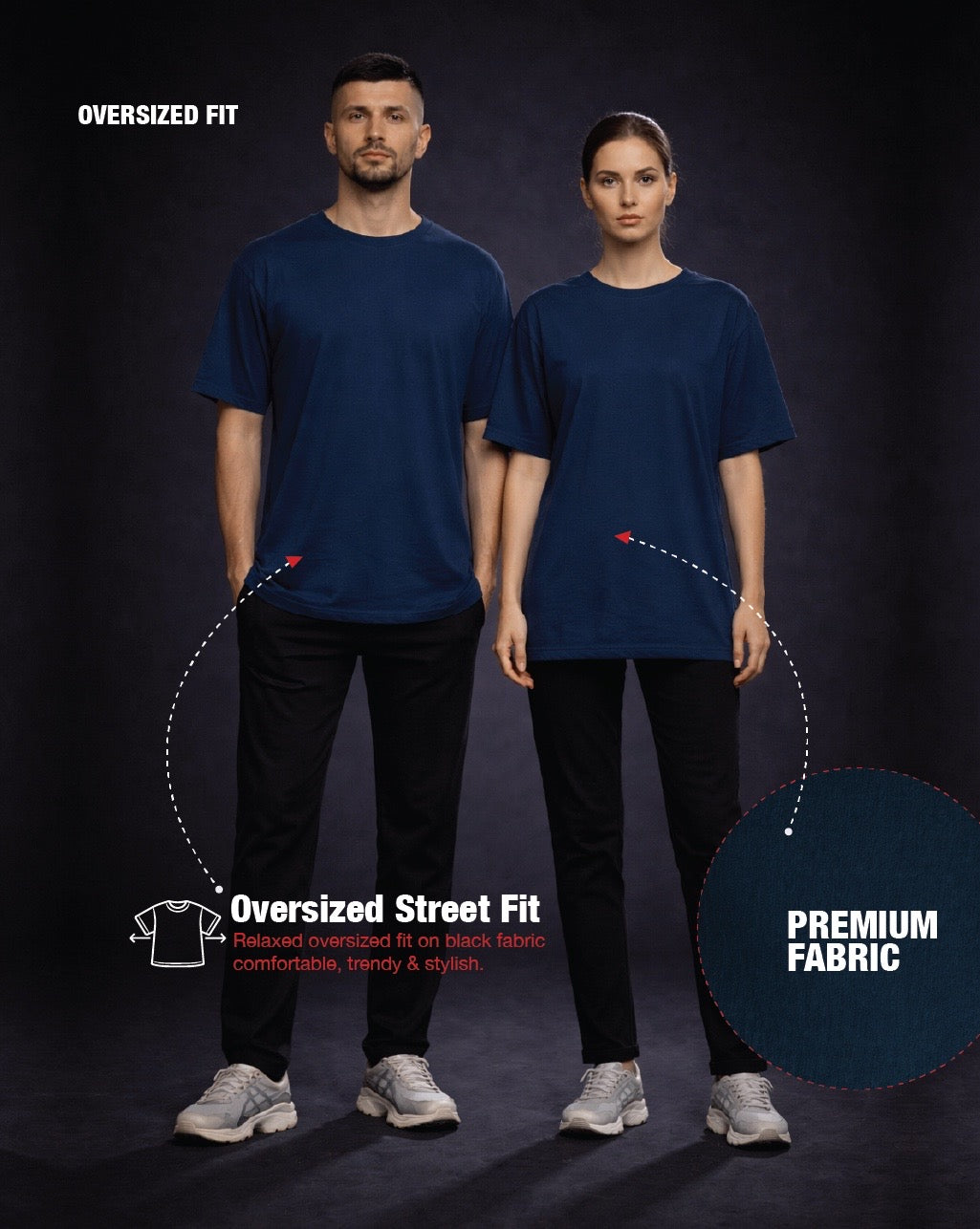 Solid Deep Everyday Oversized