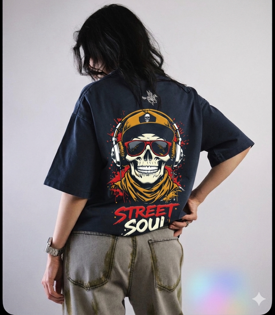 Street Soul Yellow Blue Oversized