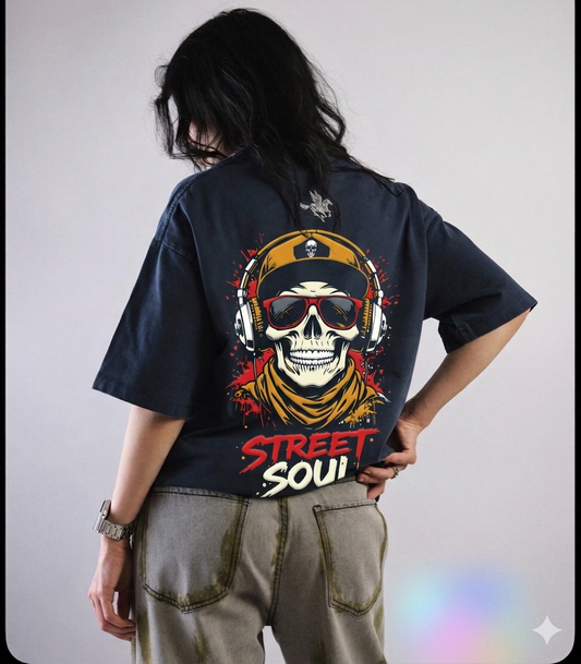 Street Soul Yellow Blue Oversized