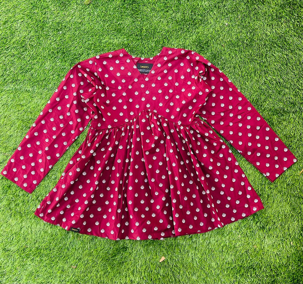 Premium Cotton  Poplin Short Kurthi